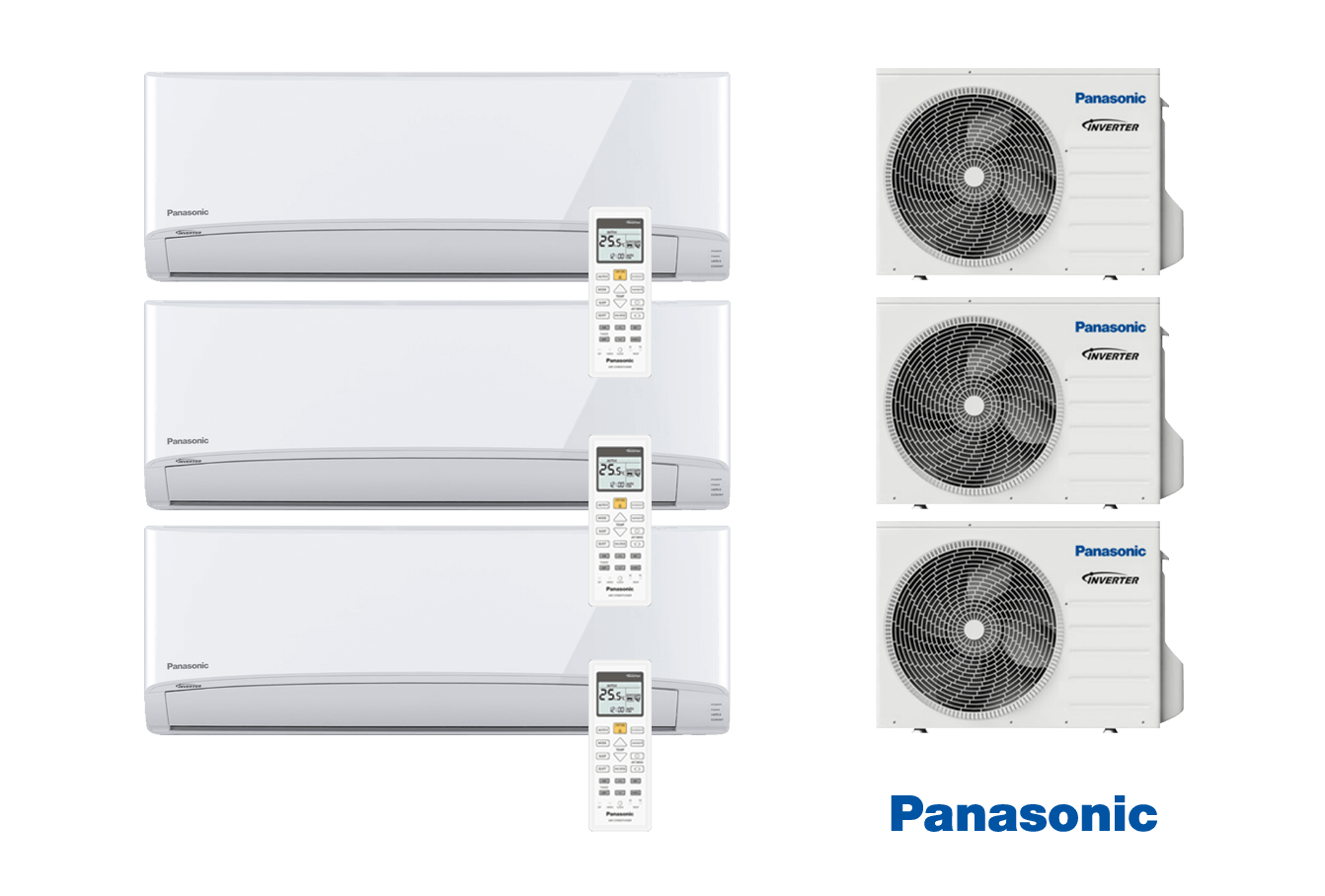 High Wall Heat Pump Package Whole House Small - Heating