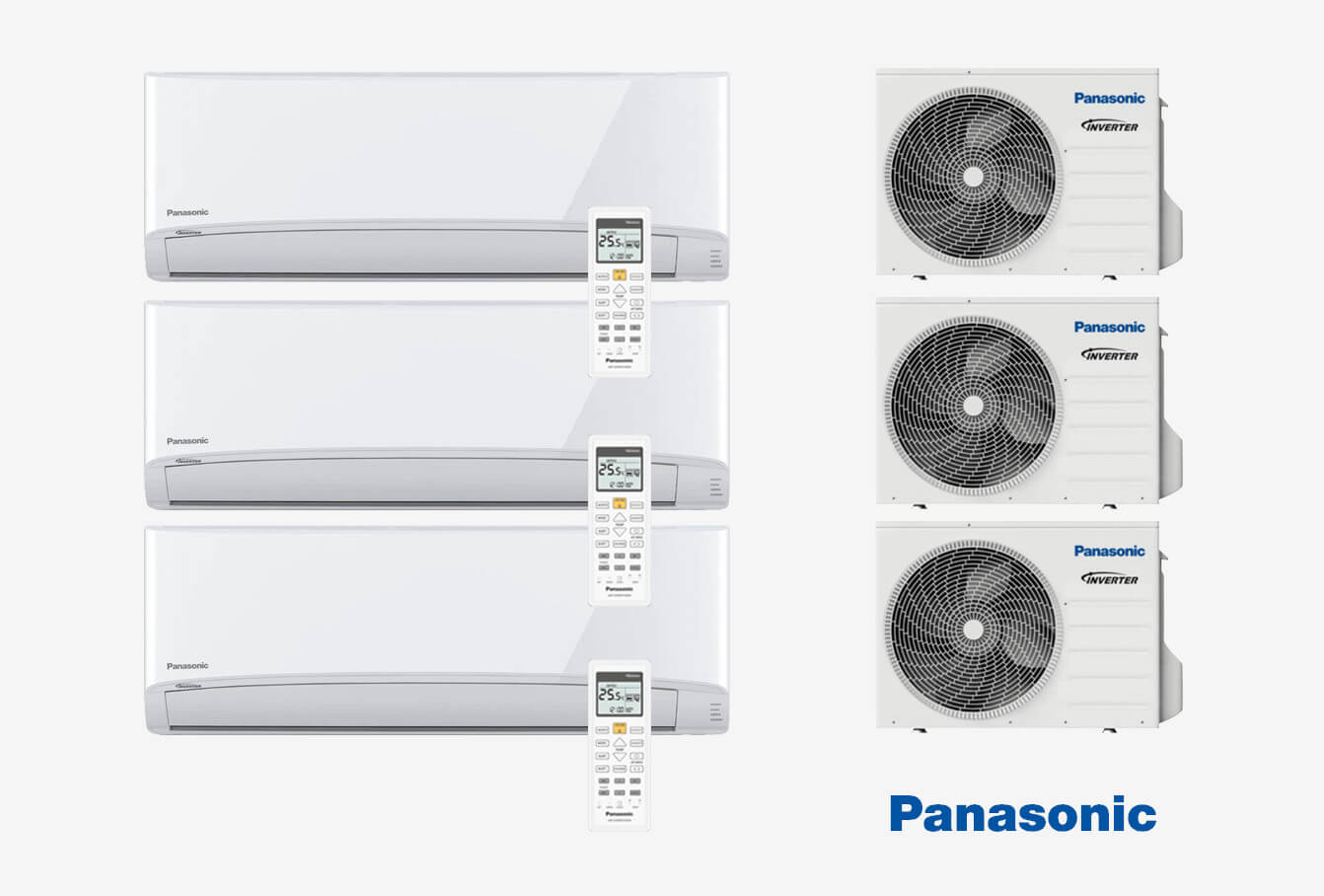 High Wall Heat Pump Package Whole House Medium - Heating