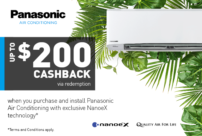 Panasonic NanoeX Air Con Cashback