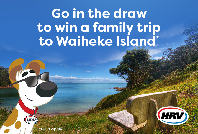 Go in the draw to win a family trip to Waiheke