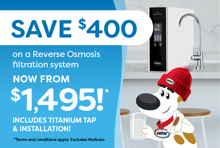 Save $400 on a Reverse Osmosis filtration system!