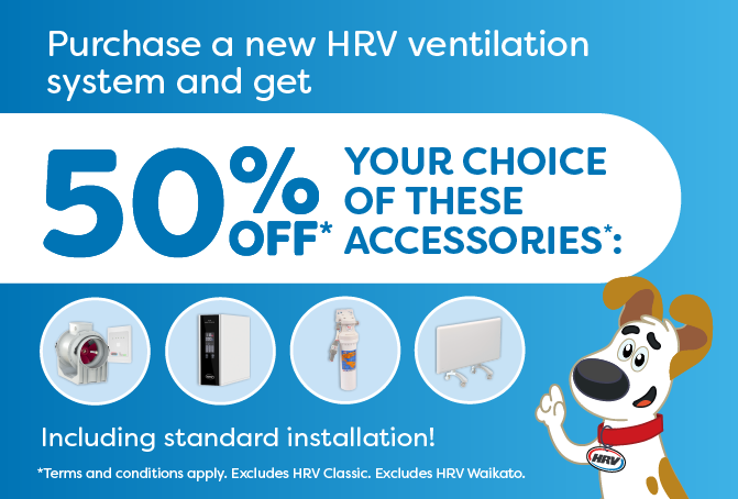 50% off selected accessories when you buy a new vent system!