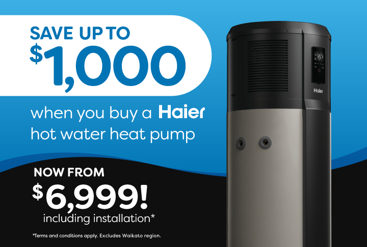 Haier Hot Water Heat Pump – Save up to $1,000