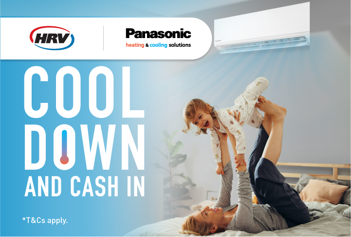 Purchase a selected heat pump and receive up to $500 to spend on Panasonic appliances!