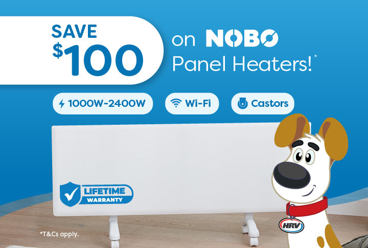 Save $100 on NOBO Panel Heaters!
