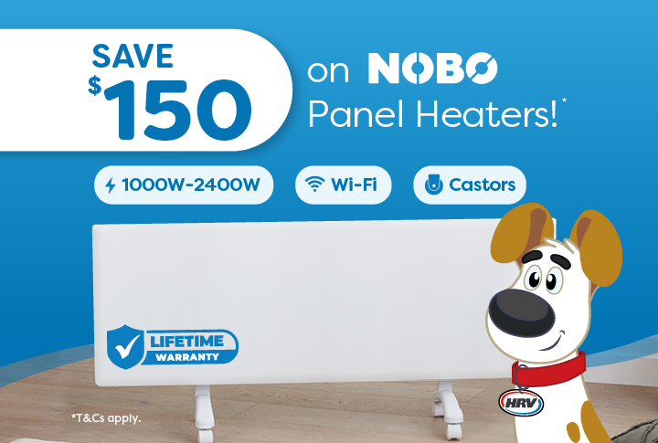 Save $150 on NOBO panel heaters!