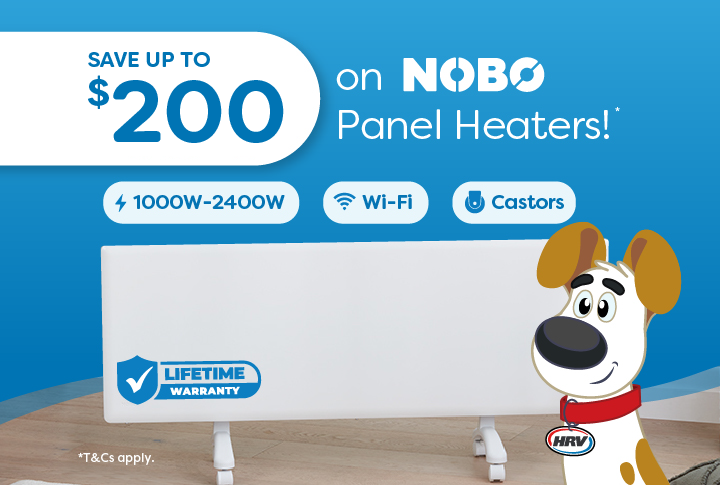 Save Up To $200 on NOBO Panel Heaters!