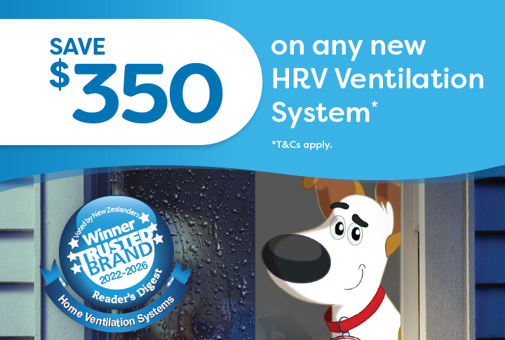 Save $350 on a new HRV Ventilation System