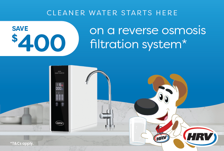 Save $400 on an HRV Reverse Osmosis Filtration System