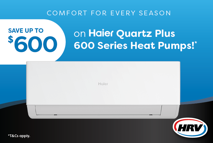 Save up to $600 on Haier Quartz Plus 600 Series Heat Pumps